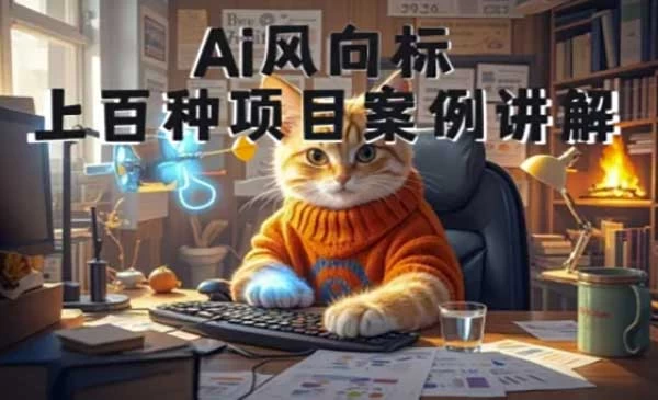 AI风向标，上百种项目案例讲解0基础小白到大神ai视频商业应用教学-教程之家