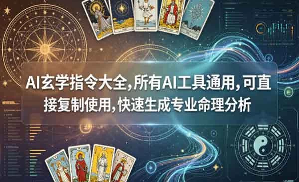 最新AI玄学变现通用指令大全（附教程）-教程之家