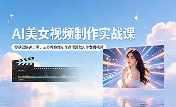 最新AI美女视频制作教学-教程之家